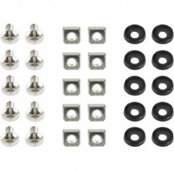 19'' rack mounting set (bolt, nut, washer), 10 pcs set (19A-FSET-01)