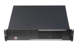19" Rack-mount chassis (2U), black (19CC-2U-01 Rack)
