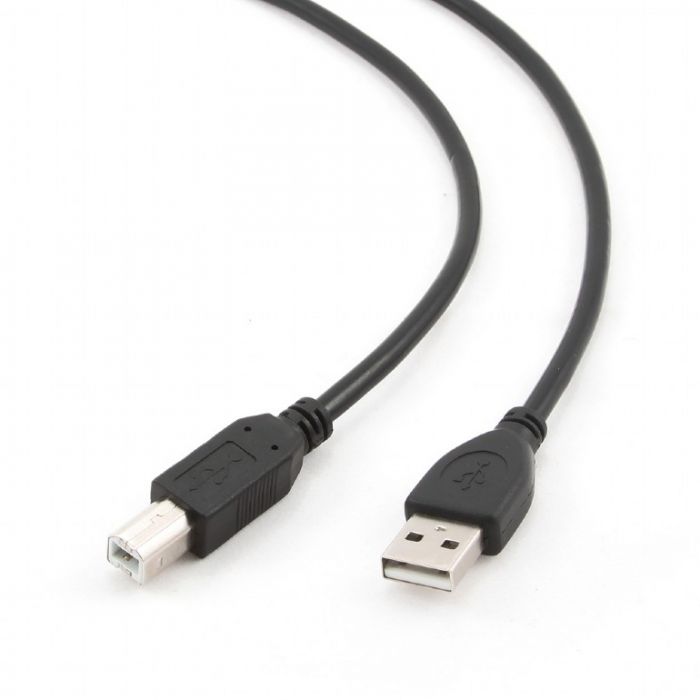 USB 2.0 A-plug B-plug 6ft cable black color (CCP-USB2-AMBM-6)