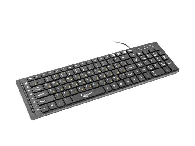 Multimedia "chocolate" keyboard, USB, RU layout, black (KB-MCH-01-RU)
