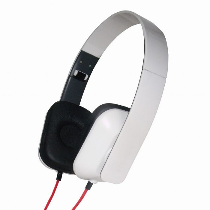 Folding stereo headphones "Rome", white (MHP-FCO-GW)